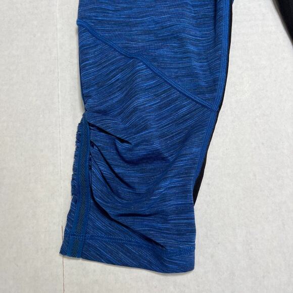 Lululemon Run for Your Life Crop Legging SIZE 6 Limitless Space Blue black - Picture 11 of 11